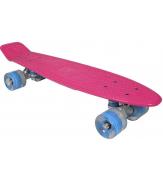 Скейтборд AWAII SK8 Vintage 22.5' со светящимися колесами, розовый, до 100кг