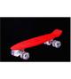 Скейтборд AWAII SK8 Vintage 22.5' со светящимися колесами, красный, до 100кг