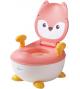 Детский горшок Babyhood BH-113FP "Лисенок" с полиуретановым кольцом розовый