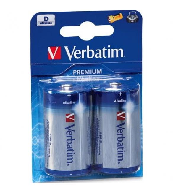 Батарейка Verbatim ALKALINE BATTERY D 2 Pack